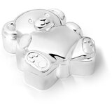 Zilverstad Metalna kutijica za prvi mliječni zub u sjajno srebrnoj boji 6x5x2 cm Bear with Heart – | shoptok.hr