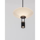 Nova Luce Mat crna LED viseća svjetiljka aluminijska sa sjenilom od akrilnog stakla ø 22 cm Anafi – | shoptok.hr