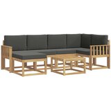 vidaXL Zunanja garnitura za sedenje z blazino 7 pcs Bela in antracit, (5000270012) | Shoptok.si