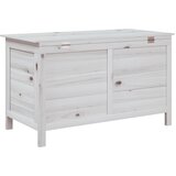 Vrtna kutija za pohranu bijela 99x49,5x58,5 cm masivna jelovina | shoptok.hr