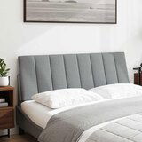Maison Chic posteljno vzglavje - vzglavna omarica - vzglavna stranica svetlo siva 120 cm blago, (21704043) | Shoptok.si