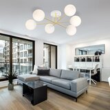  Luster na štapu MAGNUM 6xE14/10W/230V bela/zlatna | Eponuda.com