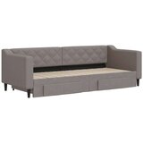 vidaXL dnevni krevet na razvlačenje smeđesivi 80 x 200 cm od tkanine | shoptok.hr
