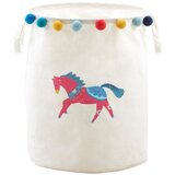 Premier Housewares Bijela tekstilna dječja kutija za pohranu ø 38x48 cm Mimo Eclectic Horse – Cijene