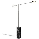 Trio Select Črna/v srebrni barvi LED stoječa svetilka (višina 145 cm) Fiore – | Shoptok.si