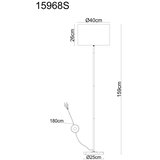 Globo 15968S - Stojeća lampa DELEON 1xE27/60W/230V | Eponuda.com