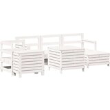  7-dijelni set vrtnih sofa bijeli od masivne borovine | shoptok.hr
