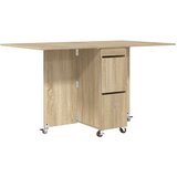  Jedilna miza 2 pcs 140 x 80 x 77 cm Inženirski les Sonoma hrast, (5000269132) | Shoptok.si