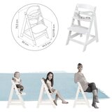 ROBA KIDS Roba 2u1 hranilica Born Up s ležaljkom za novorođenče Little Stars White | shoptok.hr