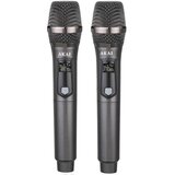 Akai mikrofon bež. 2 kom, dinamički, do 30m, lat.2,5s, punj. bat., LCD, AMD-300 | shoptok.hr
