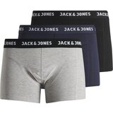 Jack &amp; Jones Mo&scaron;ke spodnje hlače JACANTHONY TRUNKS 3 PACK Črna cene