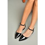 Fox Shoes S726299608 Black Patent Leather Women's Flats Cene
