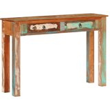  Konzolni stol 110 x 30 x 75 cm od masivnog obnovljenog drva | shoptok.hr