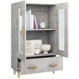  Visoka omarica betonsko siva 70x31x115 cm konstruiran les, (20654423) | Shoptok.si