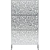  Zaslon za privatnost 100 x 50 x 180 cm Pocinčani čelik Srebrna Slike