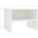  Nočna omarica bela 40x30x30 cm iverna plošča | Shoptok.si