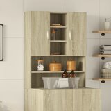 vidaXL Omara za pralni stroj sonoma hrast 70,5x24x90 cm Cene