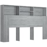 Maison Chic vzglavna omarica - nočna omarica - posteljna omarica siva sonoma 160x19x103,5 cm, (21705751) Cene