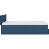  Otomanski krevet s madracem plavi 140x190cm od tkanine | shoptok.hr
