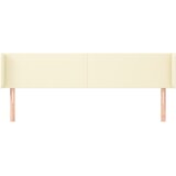  Uzglavlje s ušima krem 183x16x78/88 cm od od umjetne kože | shoptok.hr