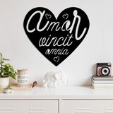 Wallity zidna dekoracija omnia vincit amor 3, 56 x 50 cm, crna | ePonuda.com