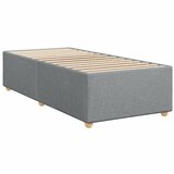  Okvir kreveta s oprugama i madrac svjetlosivi 90x200cm tkanina | shoptok.hr