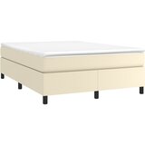  Okvir za krevet s oprugom krem 140x200 cm od umjetne kože | Eponuda.com