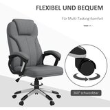  Uredska stolica stolna stolica direktorska stolica podesiva visina funkcija ljuljanja 6 cm x 75 cm x 120 cm siva | shoptok.hr