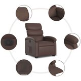  naslonjač na podizanje od umjetne kože smeđi | shoptok.hr