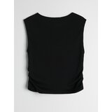 Sinsay Rebrasta bluza bez rukava s gumbima s dodatkom viskoze | shoptok.hr