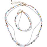 Urban Classics Accessoires Various Pearl Layering Necklace and Anklet Set multicolor Cene