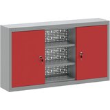  Ormar za alate s policom Crvena i siva 100 x 20 x 55 cm | Eponuda.com