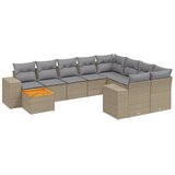  11-dijelni set vrtnih sofa od poliratana s jastucima bež | shoptok.hr