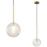 Toolight Stropna viseća svjetiljka staklena kugla 20cm APP1683-1CP | shoptok.hr