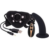 SevenCreations Vibration Dildo Strap-On Remote Control 5" Black Cene