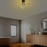 Opviq lights črna led stropna svetilka 26x51 cm ledflower – | Shoptok.si