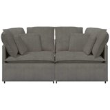  Modularna sofa s jastucima, korduro tkanina, svijetlo siva | Eponuda.com