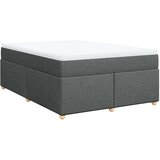 vidaXL Okvir kreveta s oprugama i madrac svjetlosivi 140x200cm tkanina | shoptok.hr