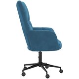  Stolica za opuštanje plava baršunasta | shoptok.hr