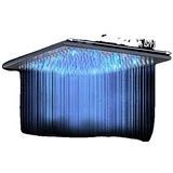 Tuš glava za dež, velikost 16 palcev, LED funkcija spreminjanja barve, 16Inch črna, (5000159210)