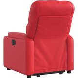 vidaXL Naslonjač na podizanje od umjetne kože crveni | shoptok.hr