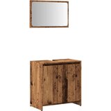  2-dijelni set kupaonskog namještaja od starog drveta | shoptok.hr