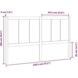  Uzglavlje za krevet 140 5 x 4 x 100 cm od masivne borovine | shoptok.hr