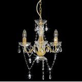  Luster s perlama zlatni okrugli 3 x E14 | shoptok.hr
