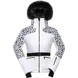 Alpine pro Women's ski jacket with ptx membrane OLADA white variant pb