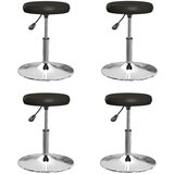 VidaXL Blagovaonske stolice od umjetne kože 4 kom crne VidaXL Blagovaonske stolice od umjetne kože 4 kom crne Slike