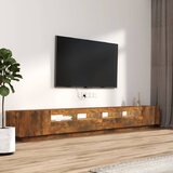 3-dijelni set TV ormarića LED boja dimljenog hrasta drveni | Eponuda.com