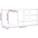 vidaXL TV ormarić staro drvo 80x35x36,5 cm konstruirano drvo | shoptok.hr