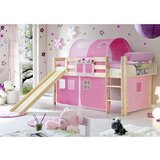 MID.YOU Igralna Postelja Manuel, 90x200, Roza, Tobogan | Shoptok.si
