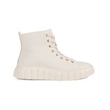 GOODIN Women's high sneakers light beige on a platform | Shoptok.si